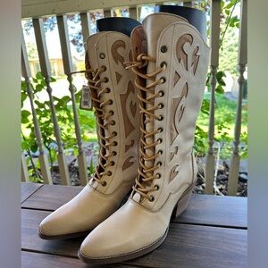 Dingo Womens San Miguel Boots Leather Sand-Size 9.5M